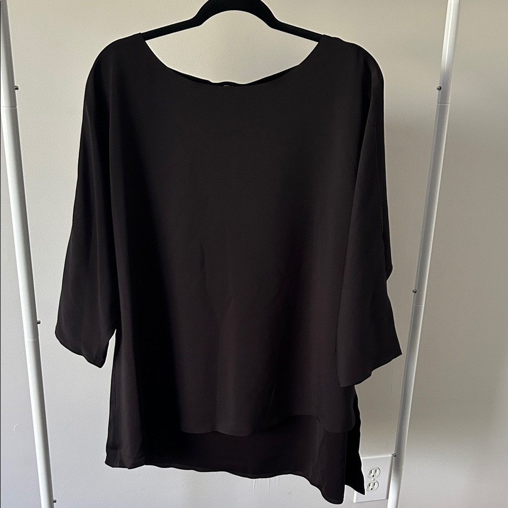 Chico's Classic Black Tunic Top